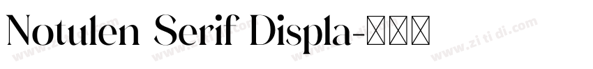 Notulen Serif Displa字体转换